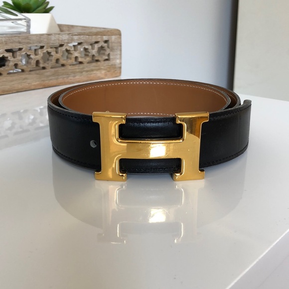 Hermes Accessories - Hermès 32mm Reversible H Belt - Authentic